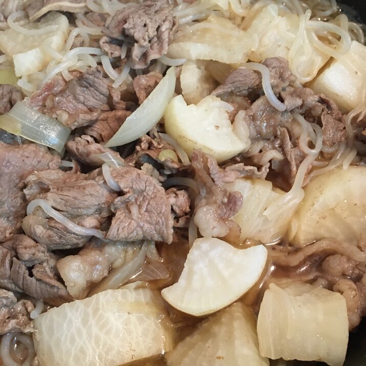 牛肉と大根の煮付け